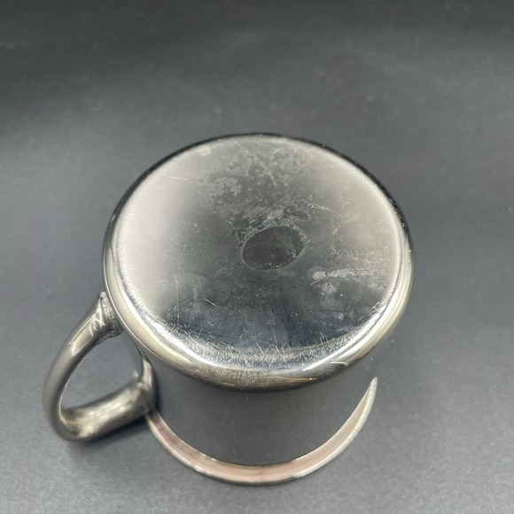 Vintage 1940c Silverplate‎ Baby Cup- Unmarked - EUC- Toddlers Cup Baby Gift 6oz - Picture 7 of 15